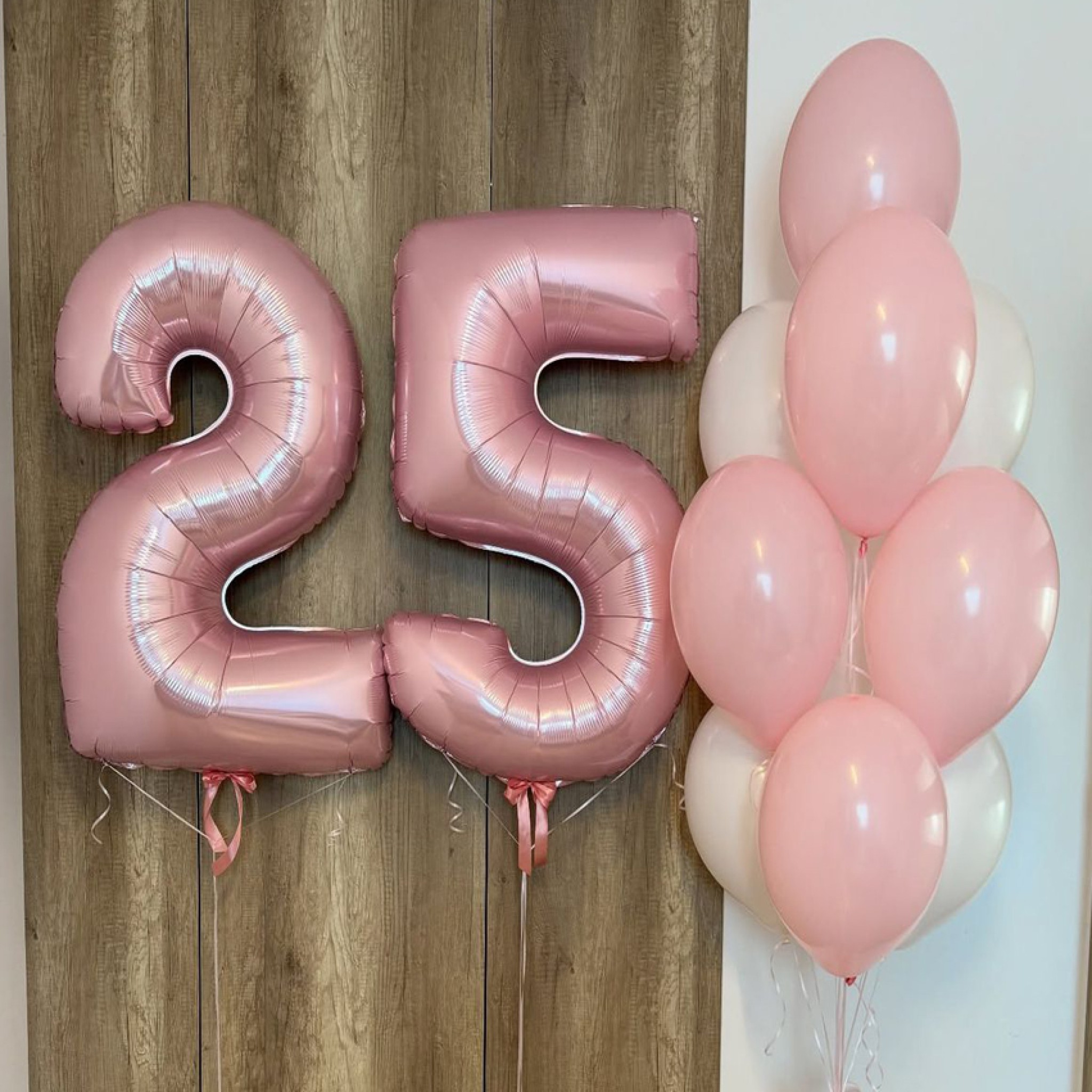 25th Birthday Balloon Bouquet Dubai – Helium Number 25 & Bouquet Package