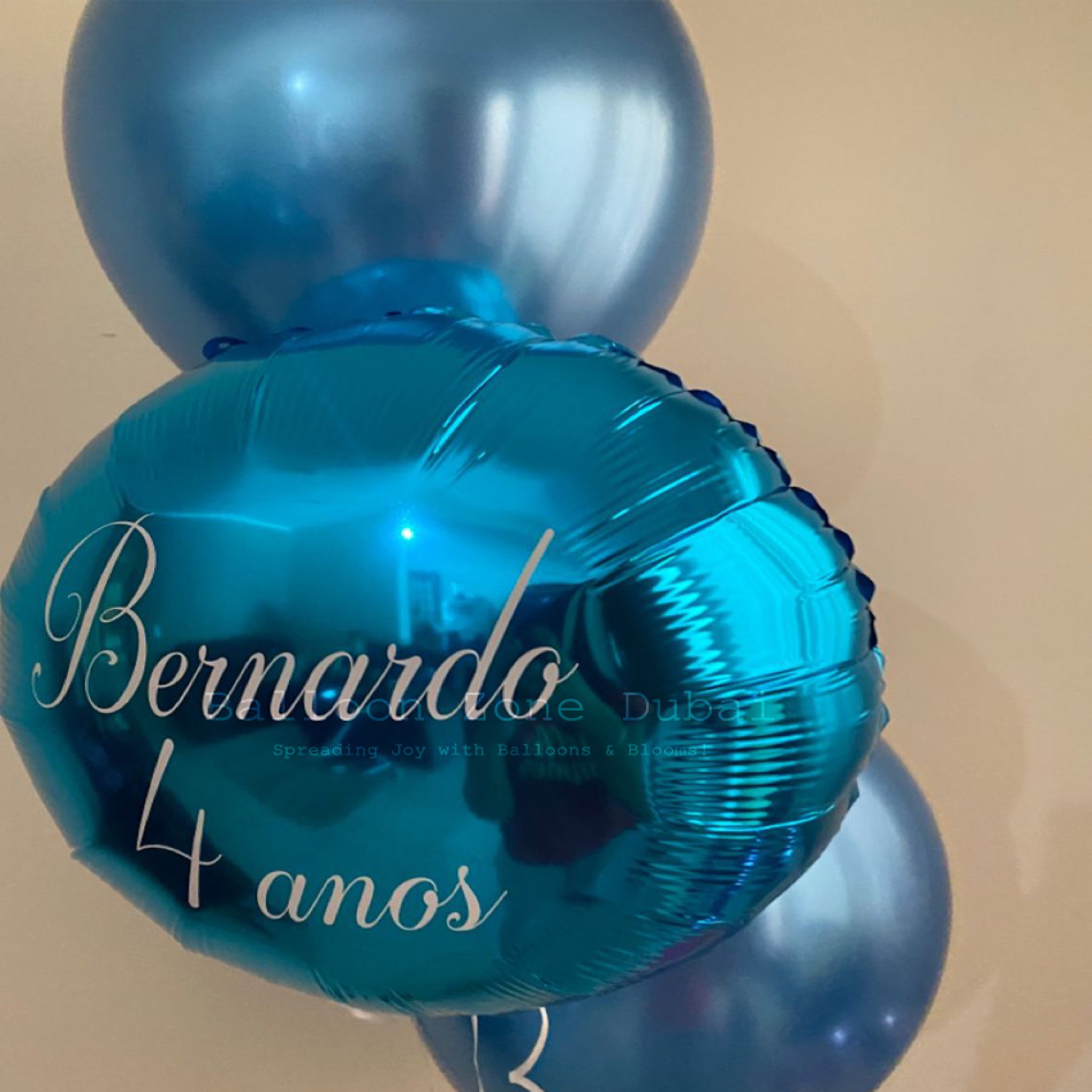 Blue sea Orbz Balloon Bouquet Birthday Set