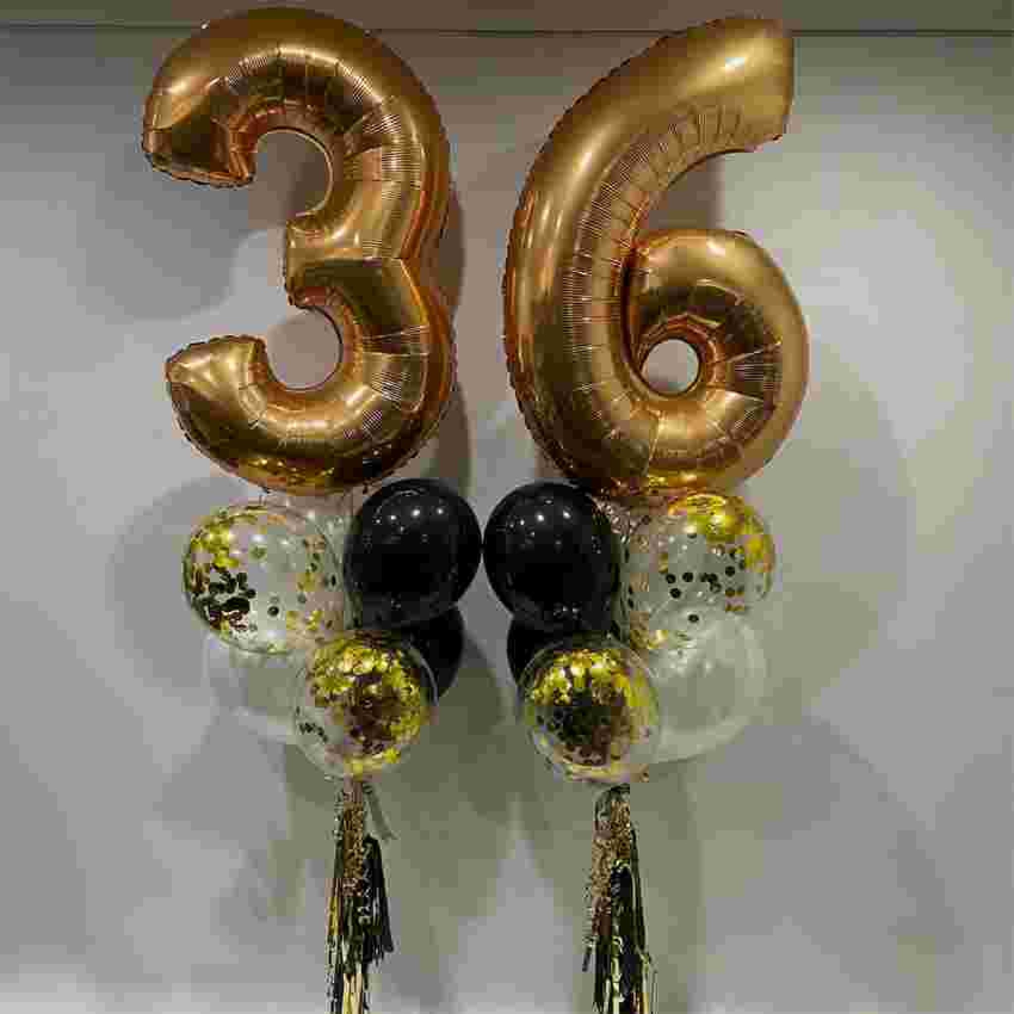 Elegant 36th Birthday Balloon Decoration Set