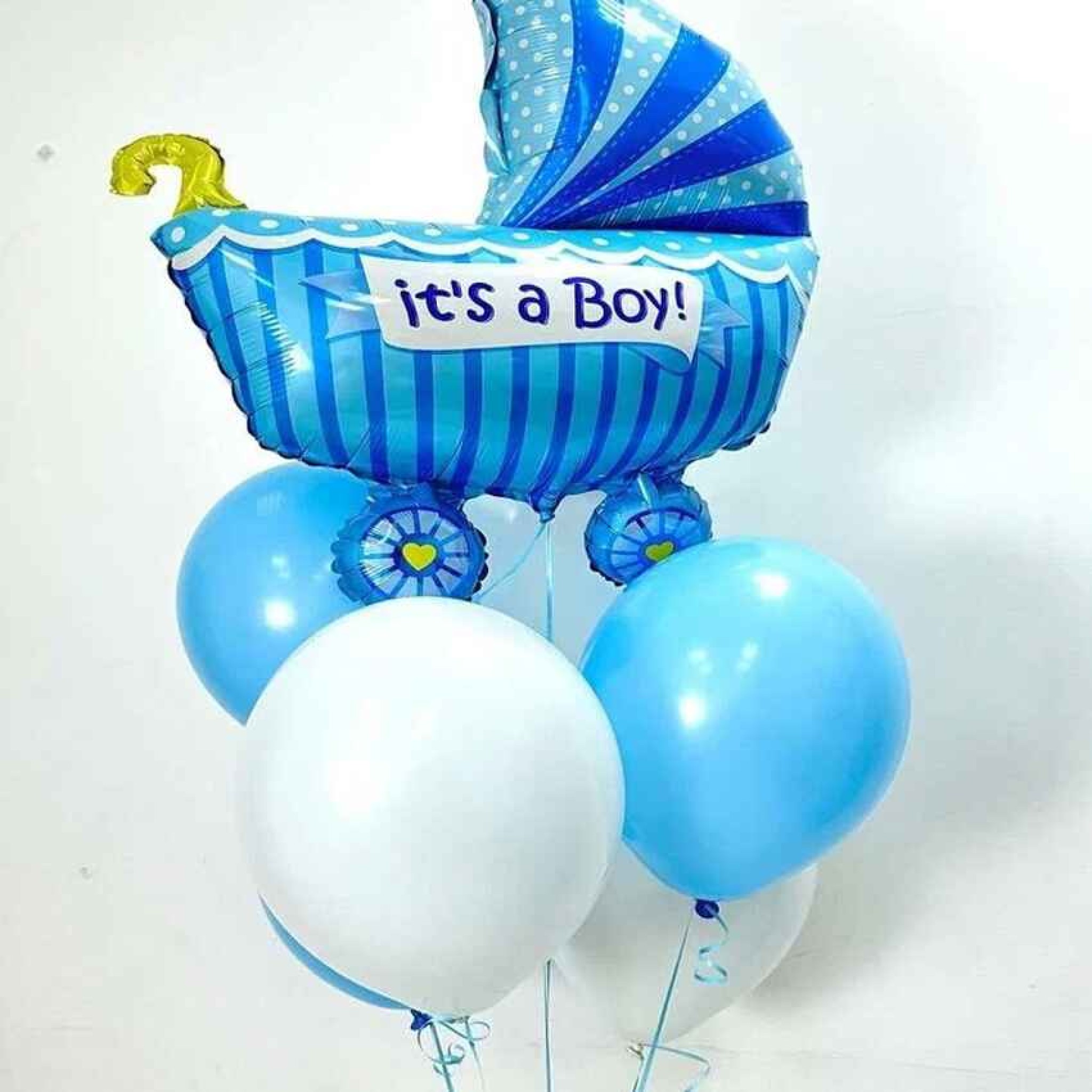 Itâ€™s a Boy Helium Balloon Bouquet â€“ Balloon Zone Dubai
