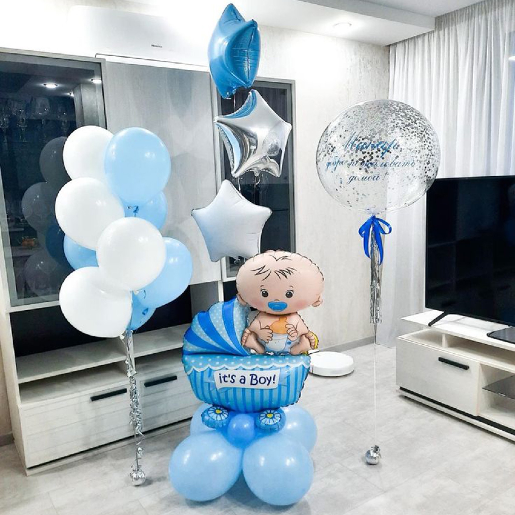 It’s a Boy Newborn Balloon Setup Dubai
