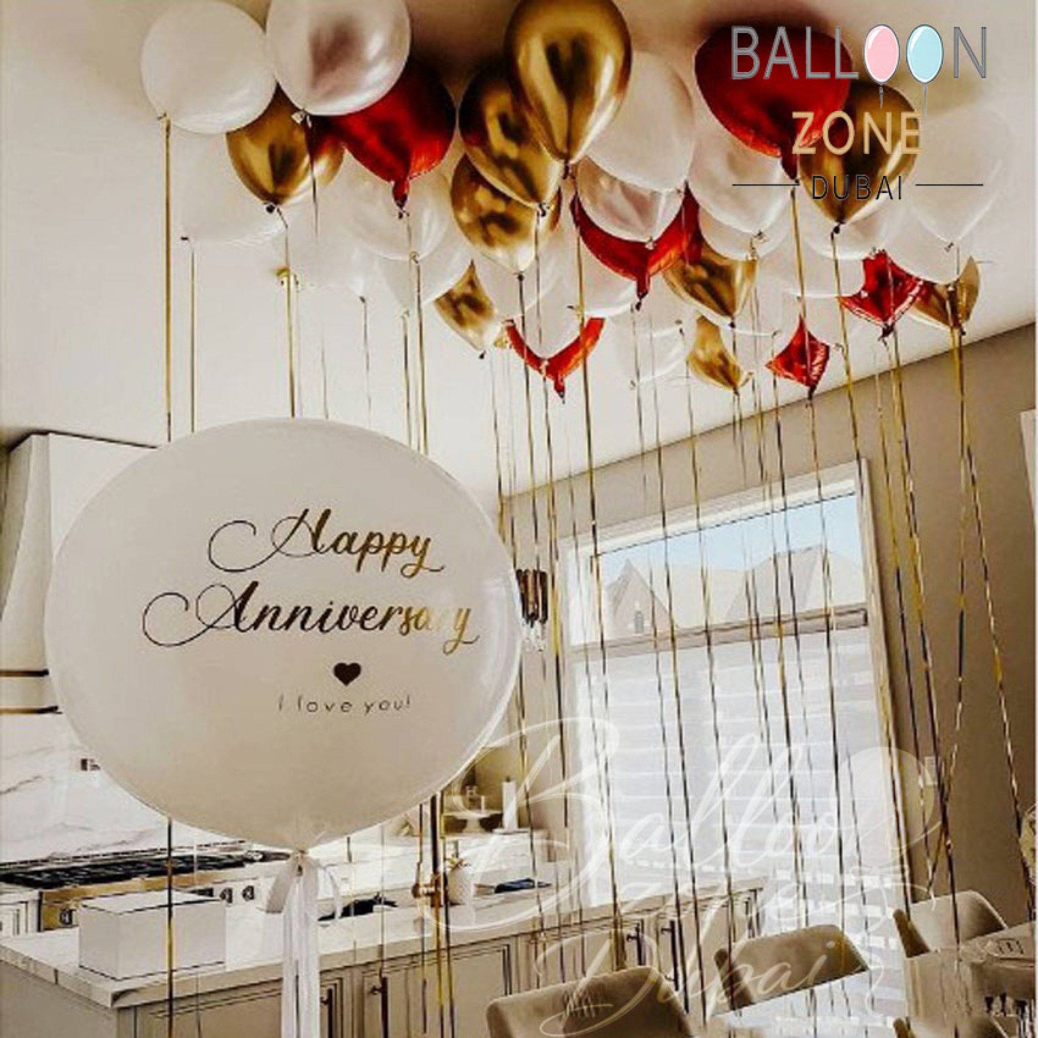 Love in the Air Balloon Set Up