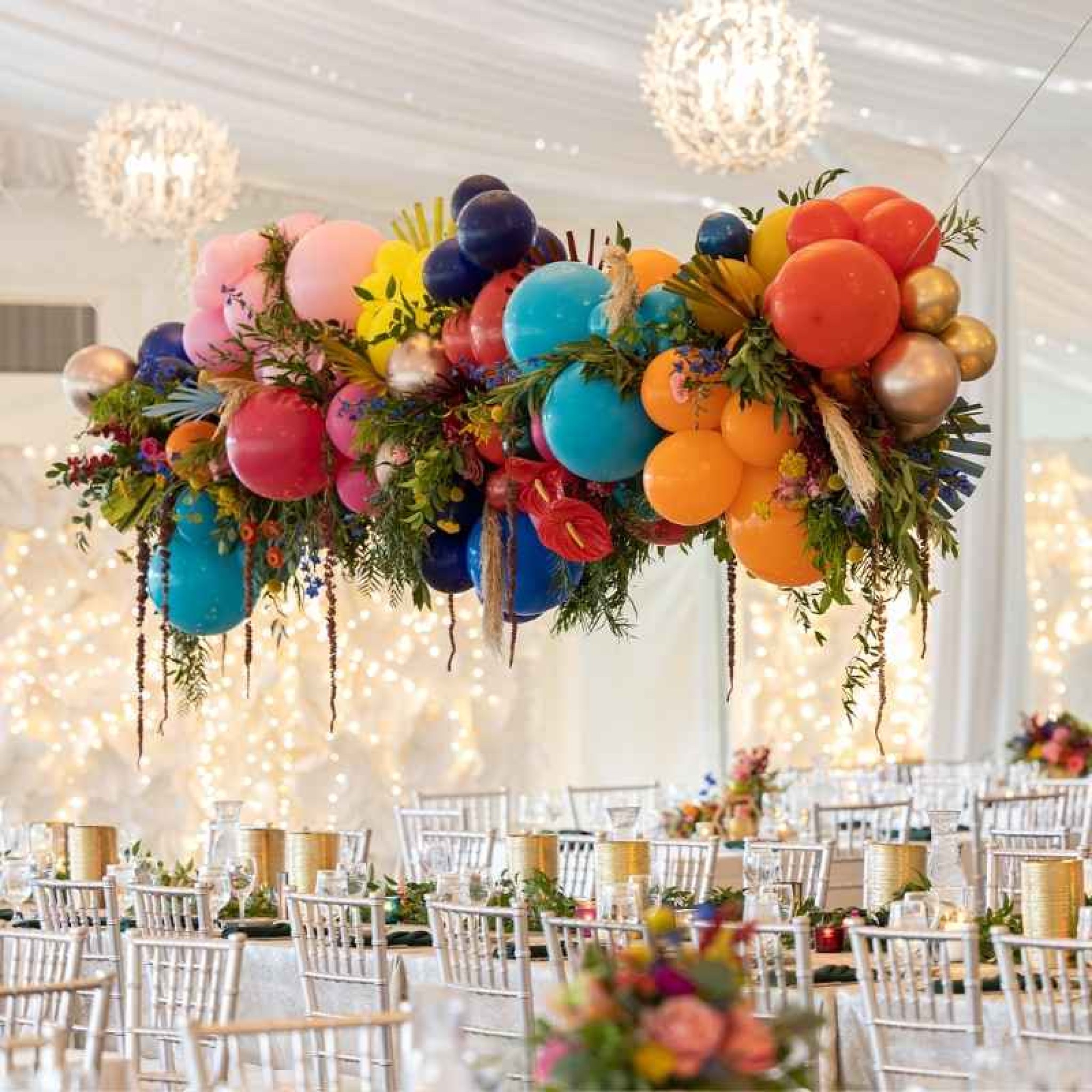 Luxury Balloon Ceiling Installation