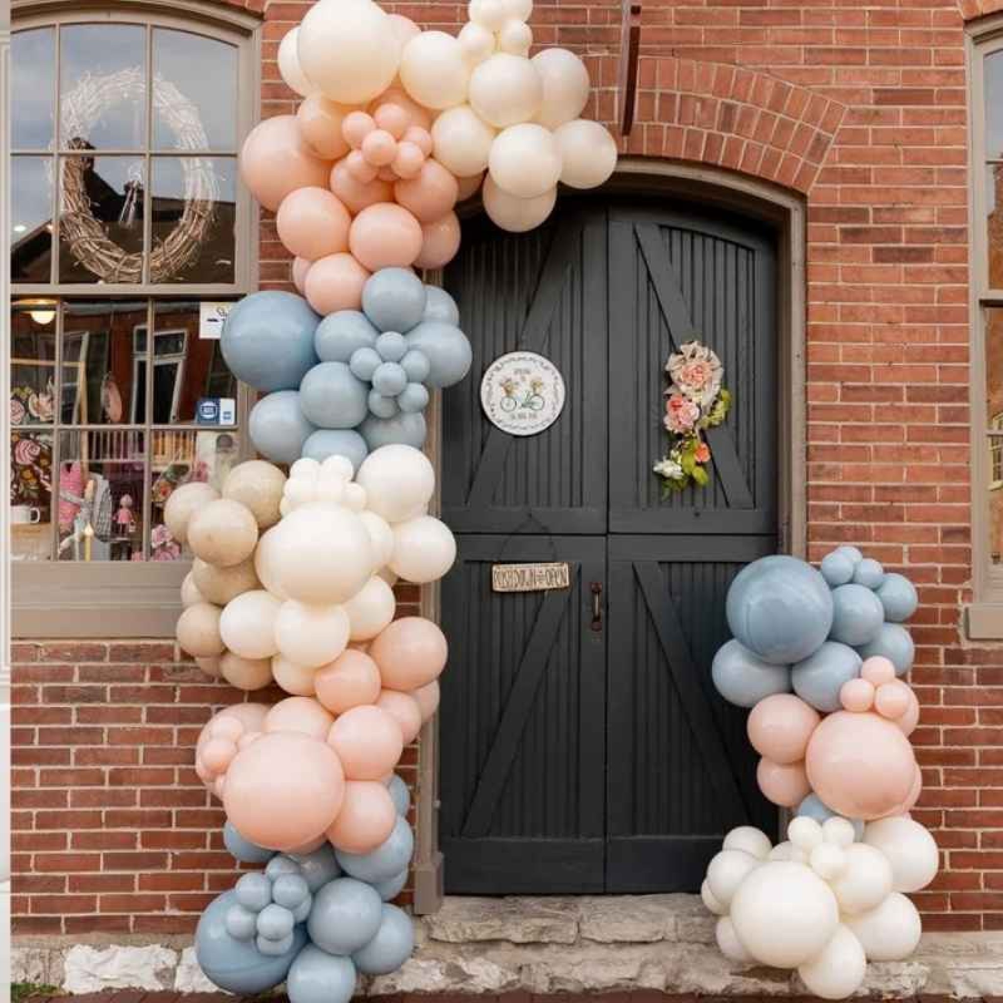 Pastel Organic Balloon Entrance Arch 