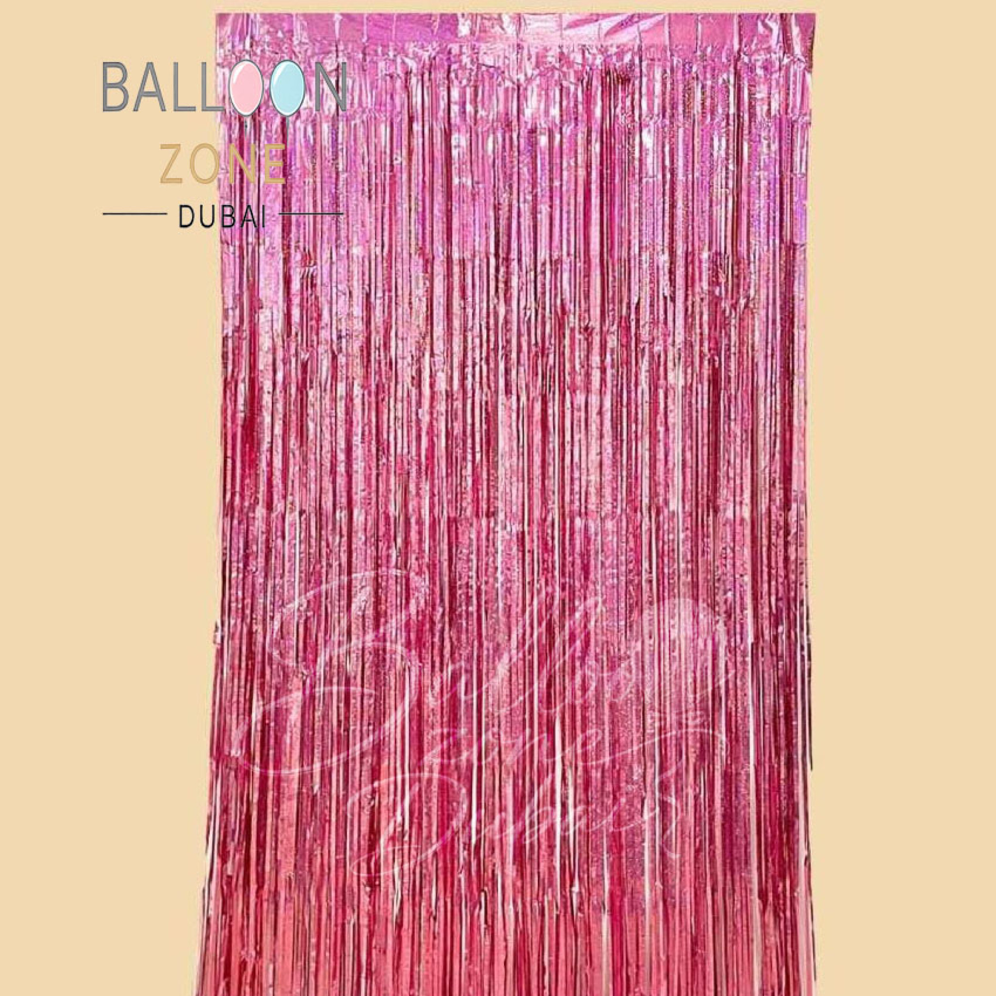 Pink Foil Curtains (3 x 4.5 Ft) â€“ Foil Curtains Dubai