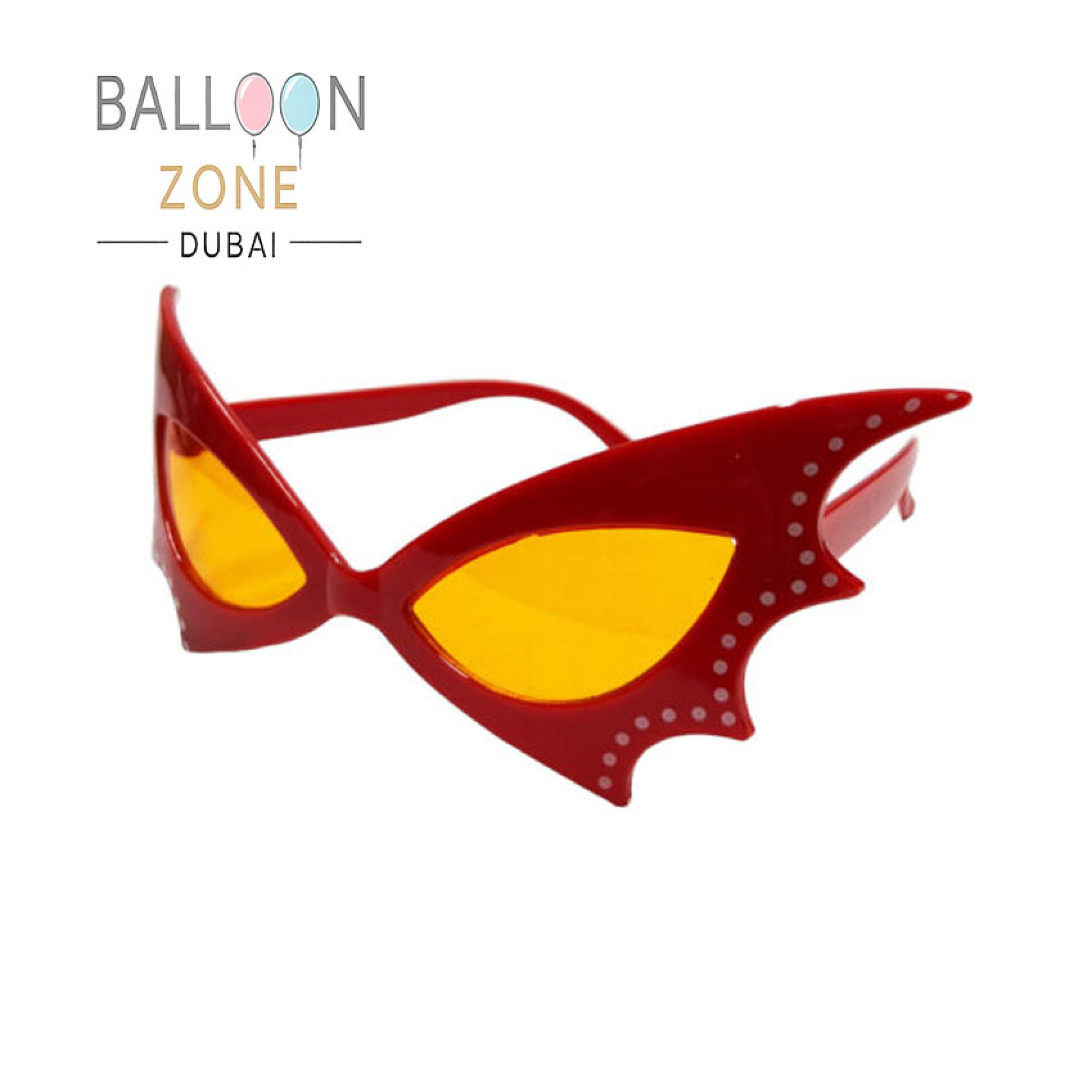 Red Cat Eye Sunglasses, Halloween Costume Accessories â€“ Fun Party Glasses