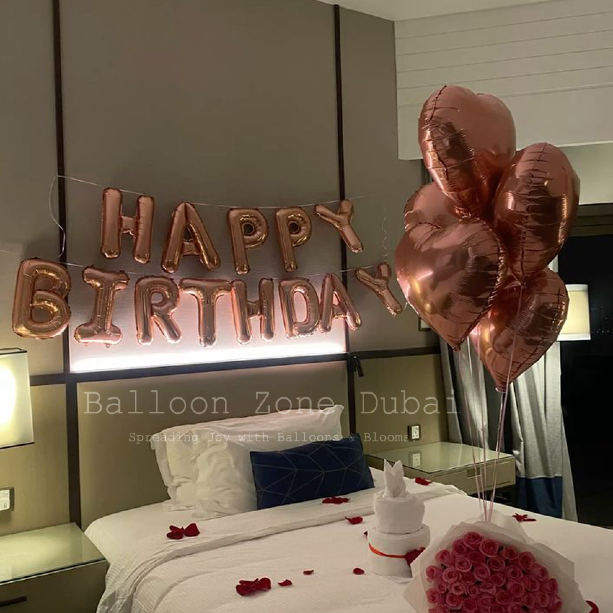 Sparkling Rose Gold Birthday Surprise Package