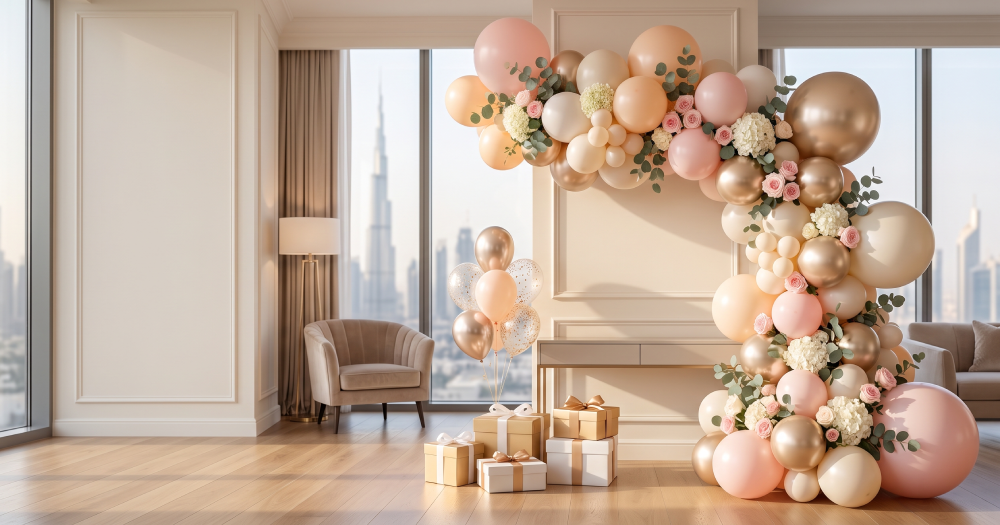 Same-day balloon delivery in Dubai